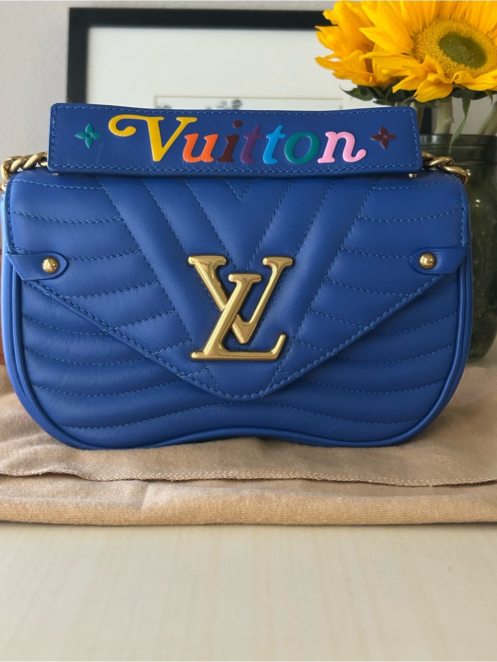 Like New Louis Vuitton New Wave Chain Bag (PM)